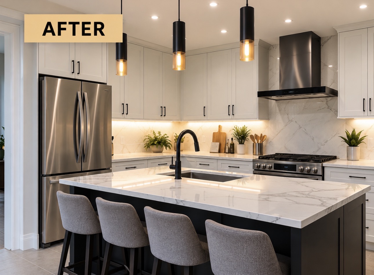 Kitchen renovation — After renovation
