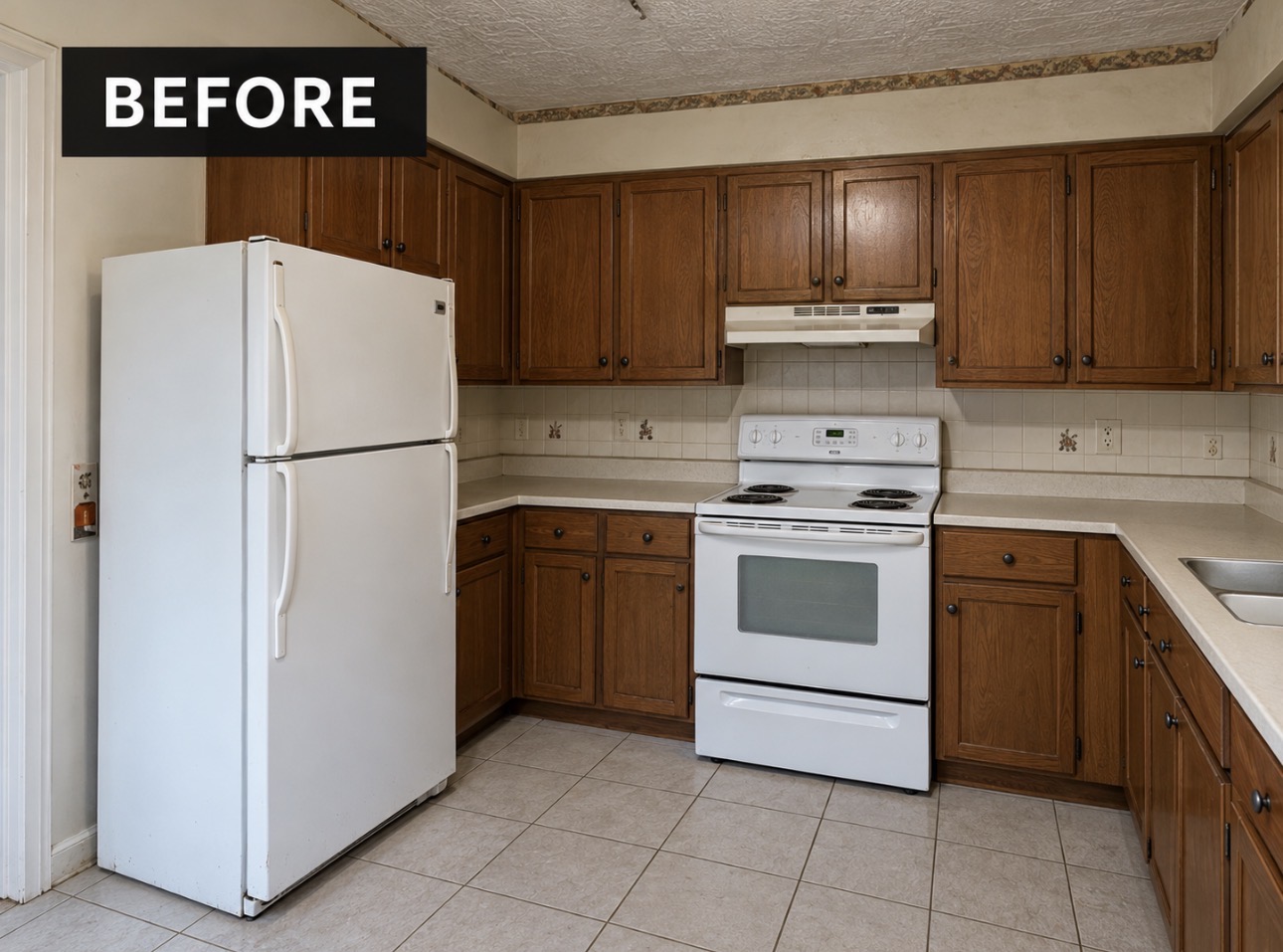 Kitchen renovation — Before renovation