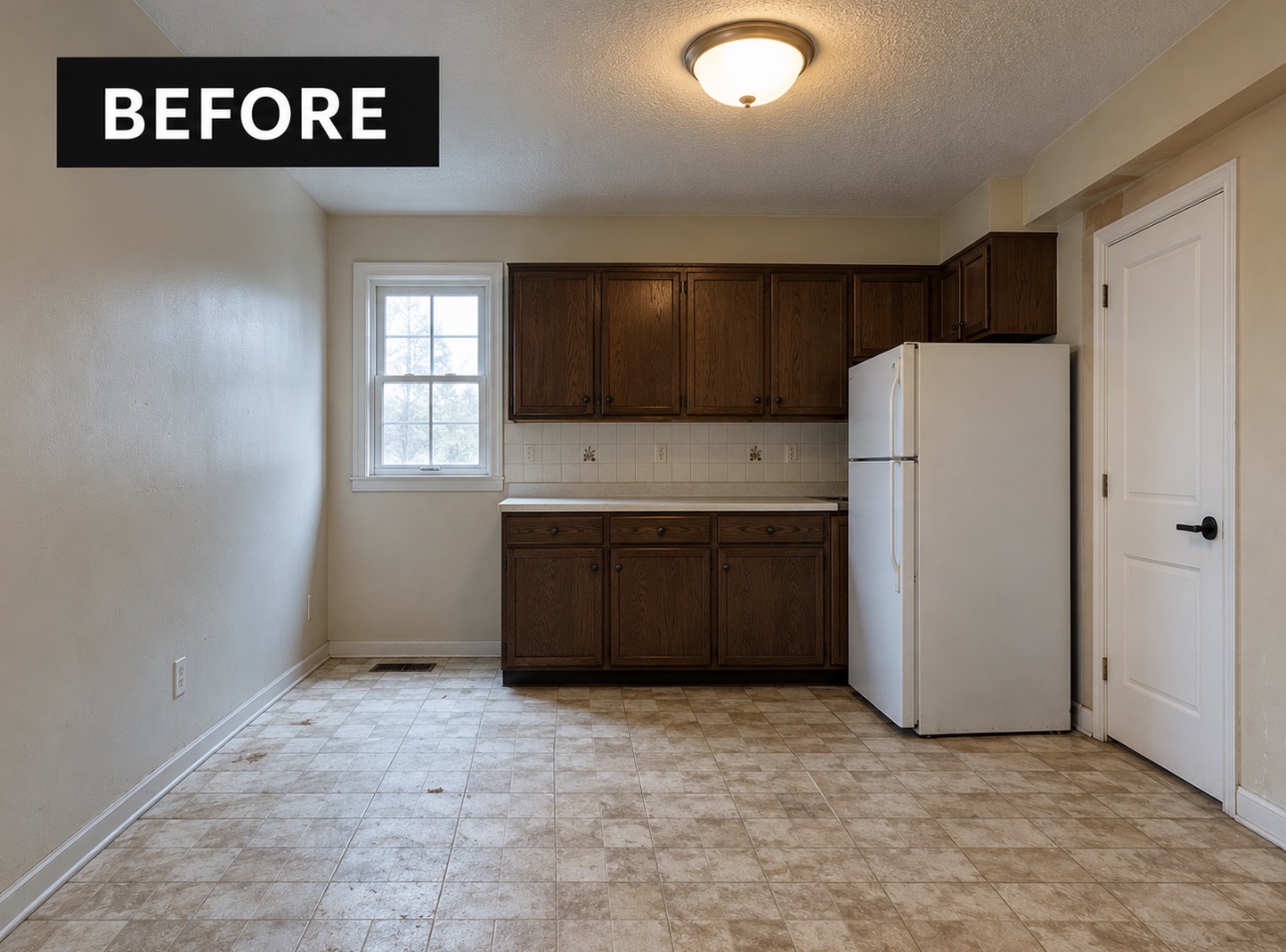 Kitchen transformation — Before renovation