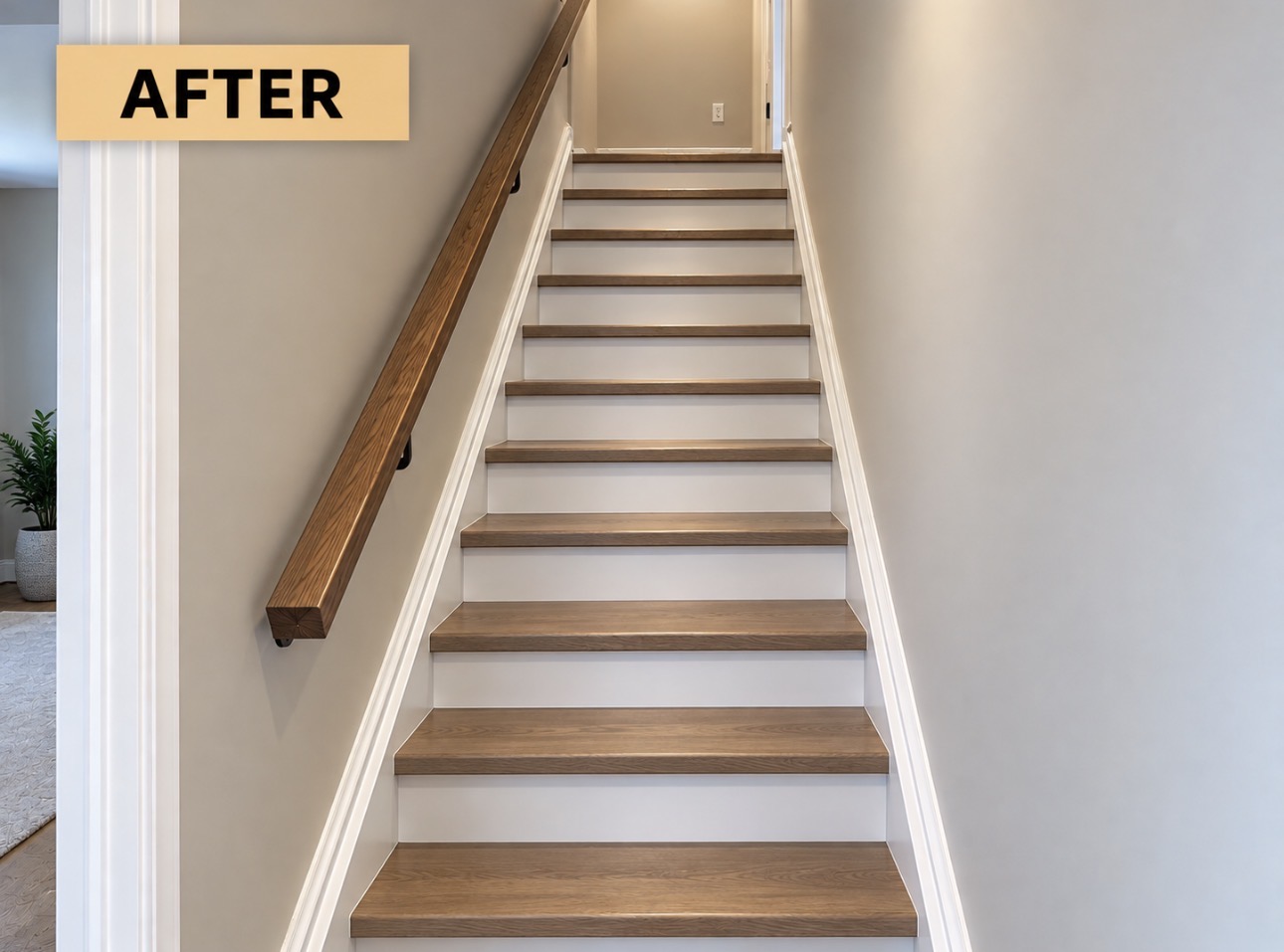 Staircase renovation — After renovation