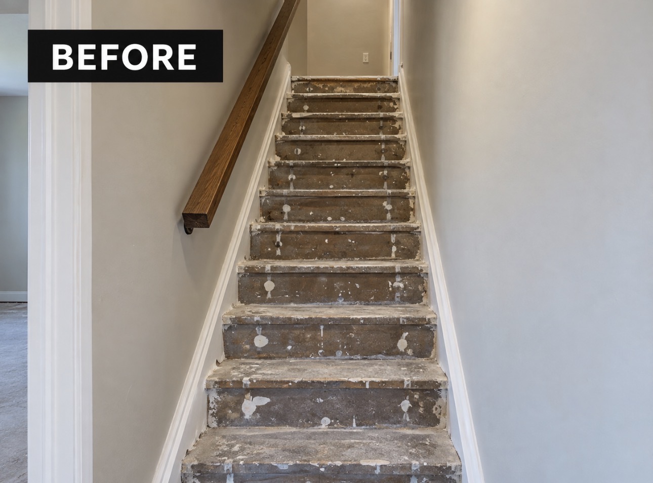 Staircase renovation — Before renovation